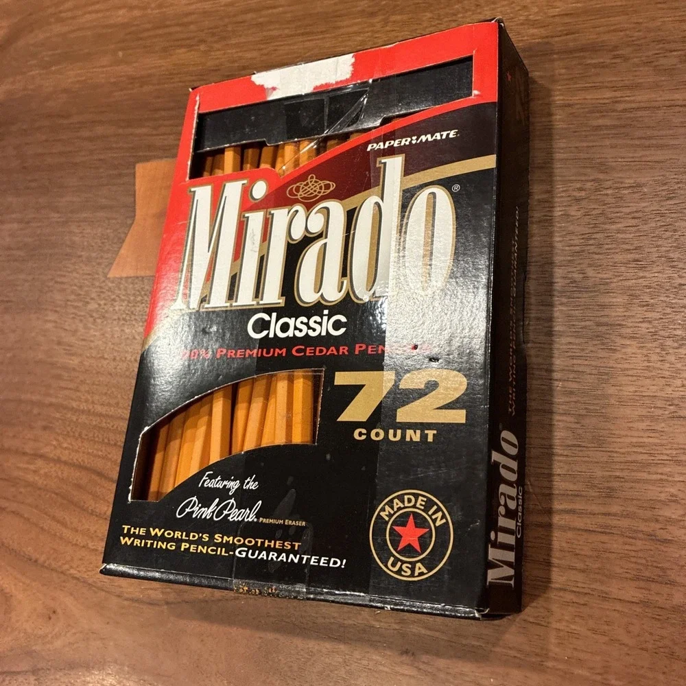 Mirado Classic‎ Pencils 100% Premium Cedar PaperMate Pink Eraser Made In USA 60